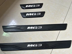 Premium Stainless Steel Door Sill Scuff Plate Protector Guard - Car Accessory (CARBON 4PCS)