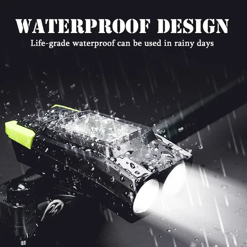 Description Picture 6 of item3 in 1 Bike Light Lamp Cycling Bicycle Computer 120DB Bike Horn Bells Multifunctional Front Flashlight MTB Road Bike Speedometer