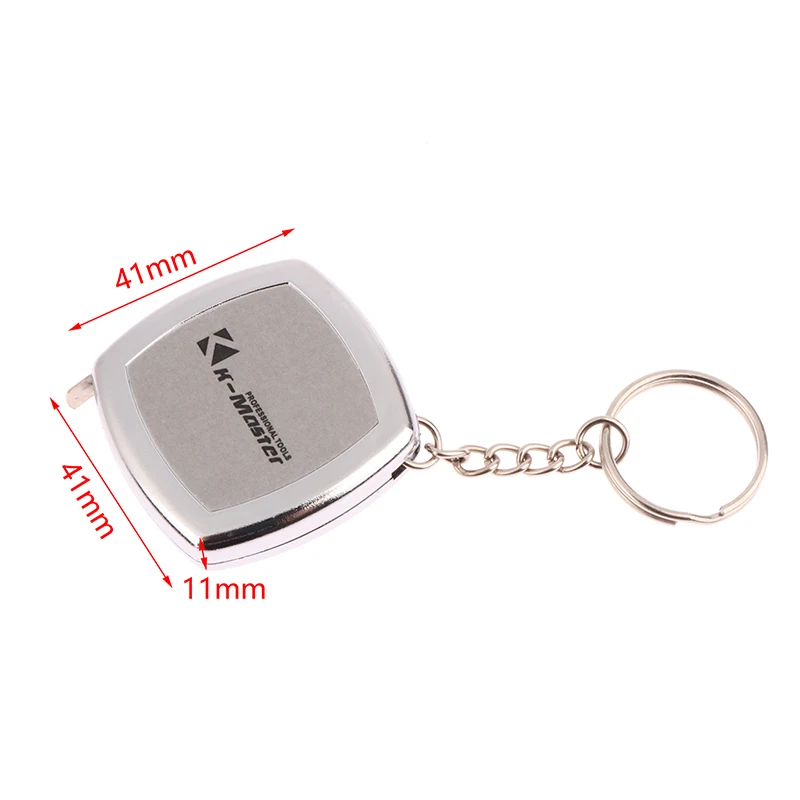 Innovative And Practical 2 Meters Pocket Portable Gift Compact Carry Around Cute Mini Steel Tape Measure Key Ring Hand Tool