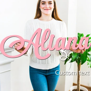 1pc Custom Wooden Name Sign,Customized Name,Baby Crib Label,Colorful Graffiti,Wall Art Decor Wall Stickers, 1