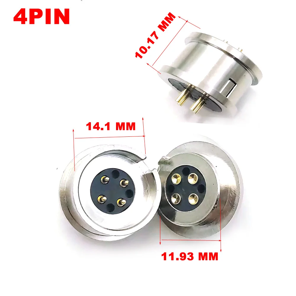 4PIN Karte Slot 5V Blind Saug DC Magnet Saug Pogo pin Stecker Steckdose Smart-wearable männlich-weibliche Lade stecker