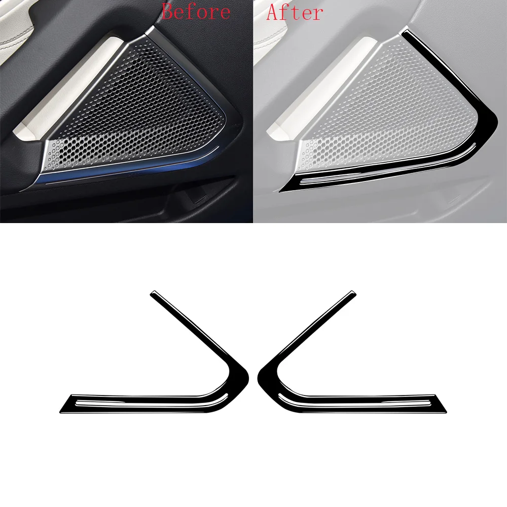 

Декоративный клаксон для дверного динамика, декоративная накладка, наклейка для Z4 G29 2019 2020 2021 2022, молдинги для салона автомобиля, аксессуары, черное фортепиано