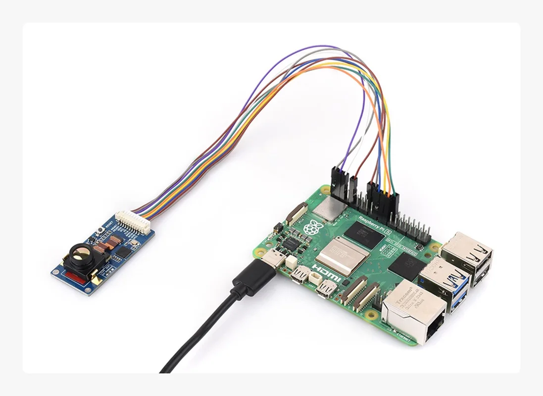 Infraröd termisk kameramodul 80x62 pixlar 44°/90° FOV för Raspberry Pi