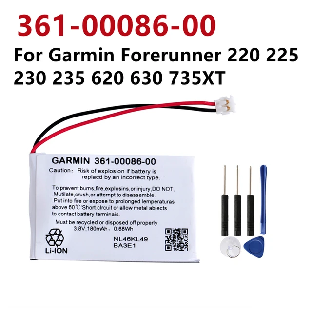 Battery 361-00086-00 GARMIN Forerunner 225 230 235 620 735XT + Free Tools _ - AliExpress Mobile