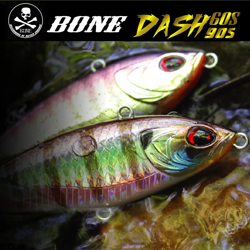 

BONE bone new multi-stroke Luya bait DASH60S Submerged Pencil VIB10 g Super Long-distance Luya bait