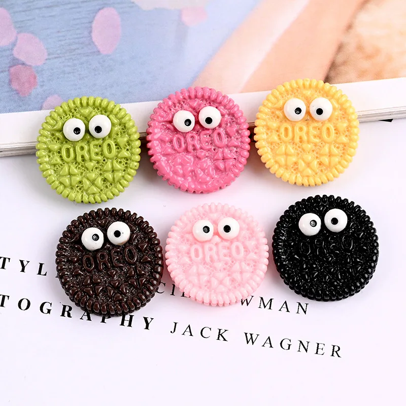10/20 Pz Carino Oreo Resina Abbellimenti Charms Pendente Gioielli Che Fanno Forniture Per La Creazione Di Scrapbook Decorazione