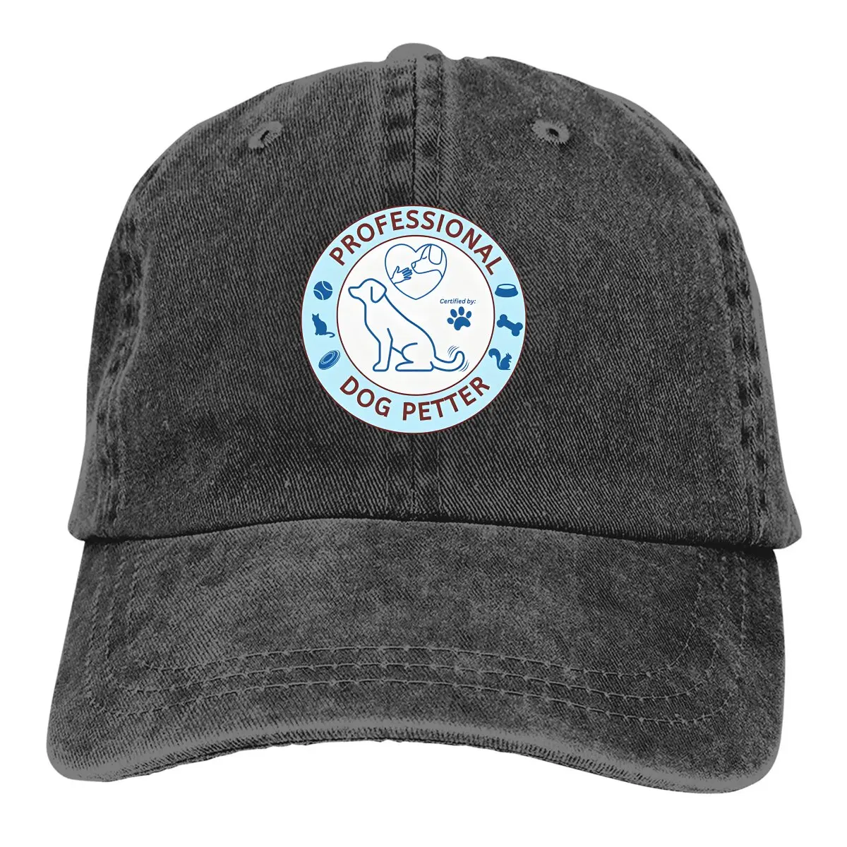 

Professional Dog Petter, Dog Lover Baseball Cap Men Hats Women Visor Protection Snapback Dogs Caps