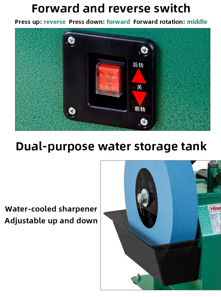 220V 220W Electric Knife Sharpener Low Speed Water Cooled Knife Sharpener Portab