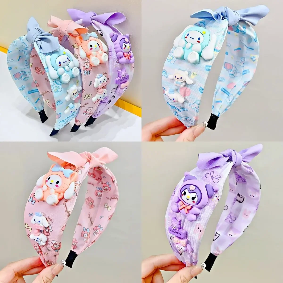 

Anime Sanrio Hair Band My Melody Cute Children's Headband Cartoon Cinnamoroll Wash Face Band Hair Accessories Kids Gifts