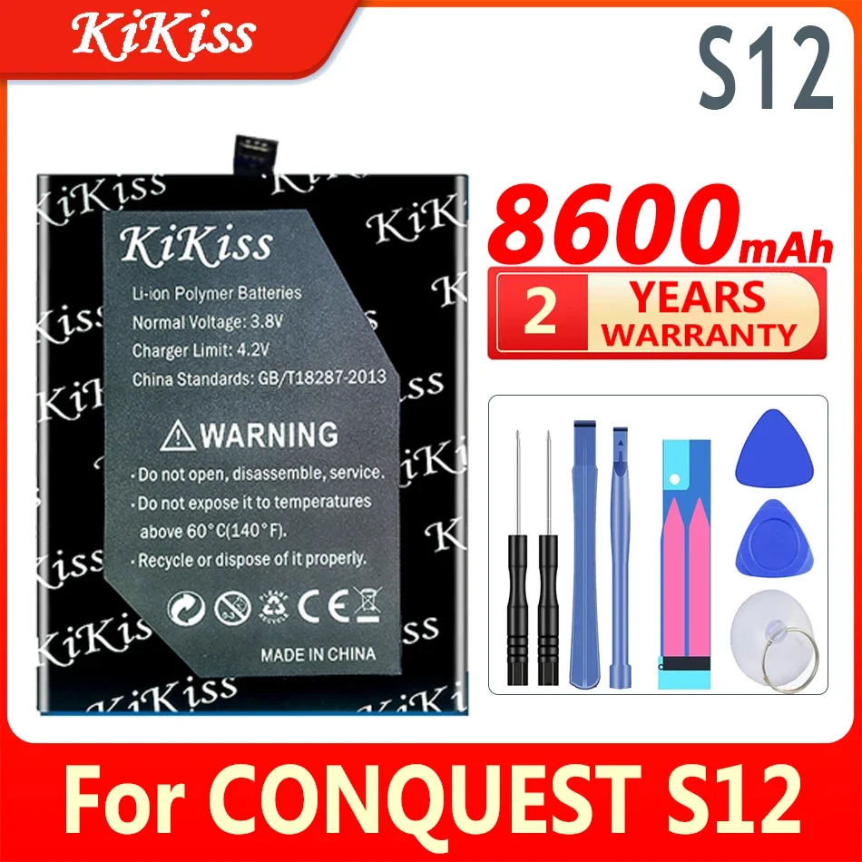 

Аккумулятор KiKiss 5600 мАч/8600 мАч для CONQUEST S10 S12 S6 S8 Мобильный телефон батареи большой емкости