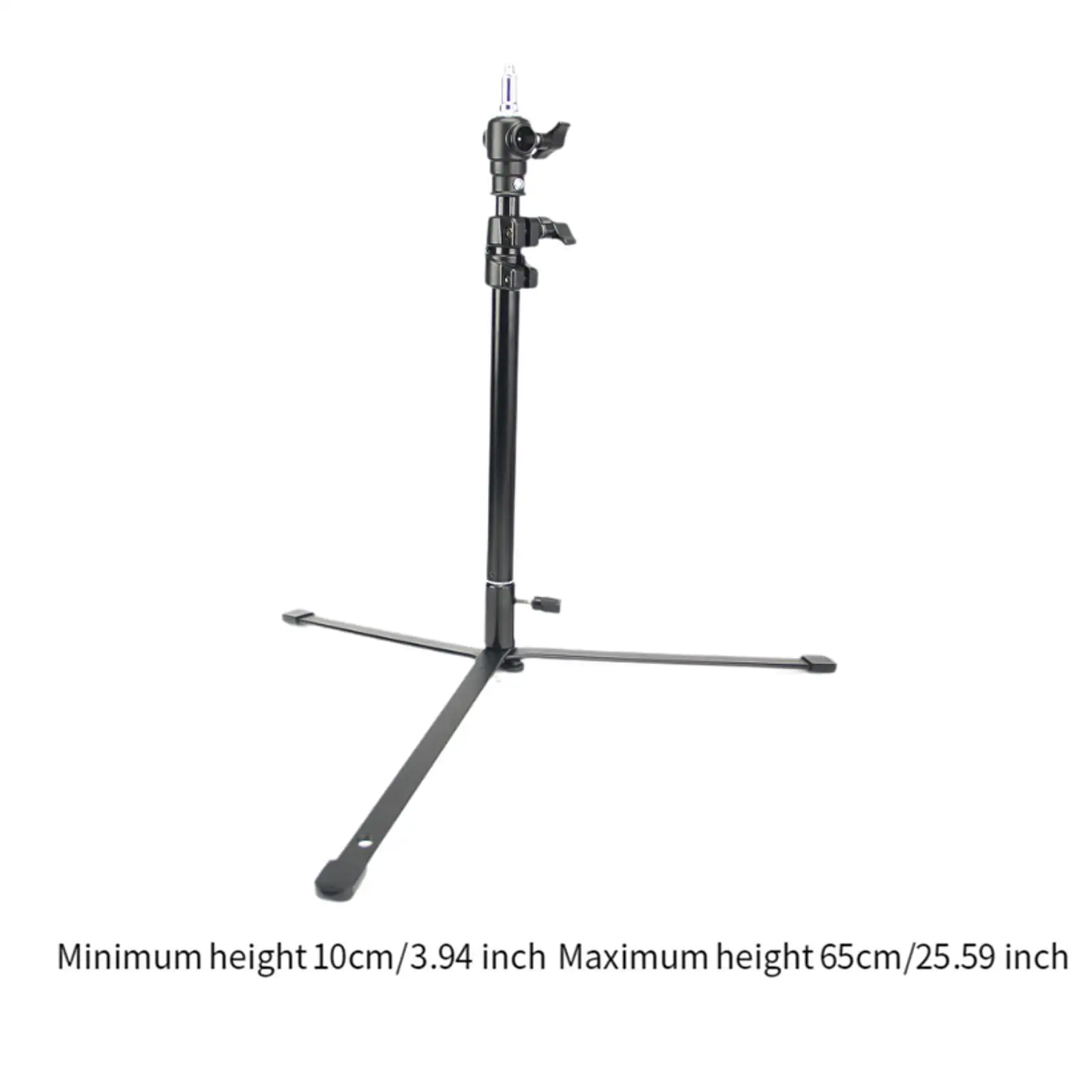 Photography Light Stand Adjustable Height 10cm to 65cm Accessory Stage Light Stand for Continute Output Lighting Photo Studios