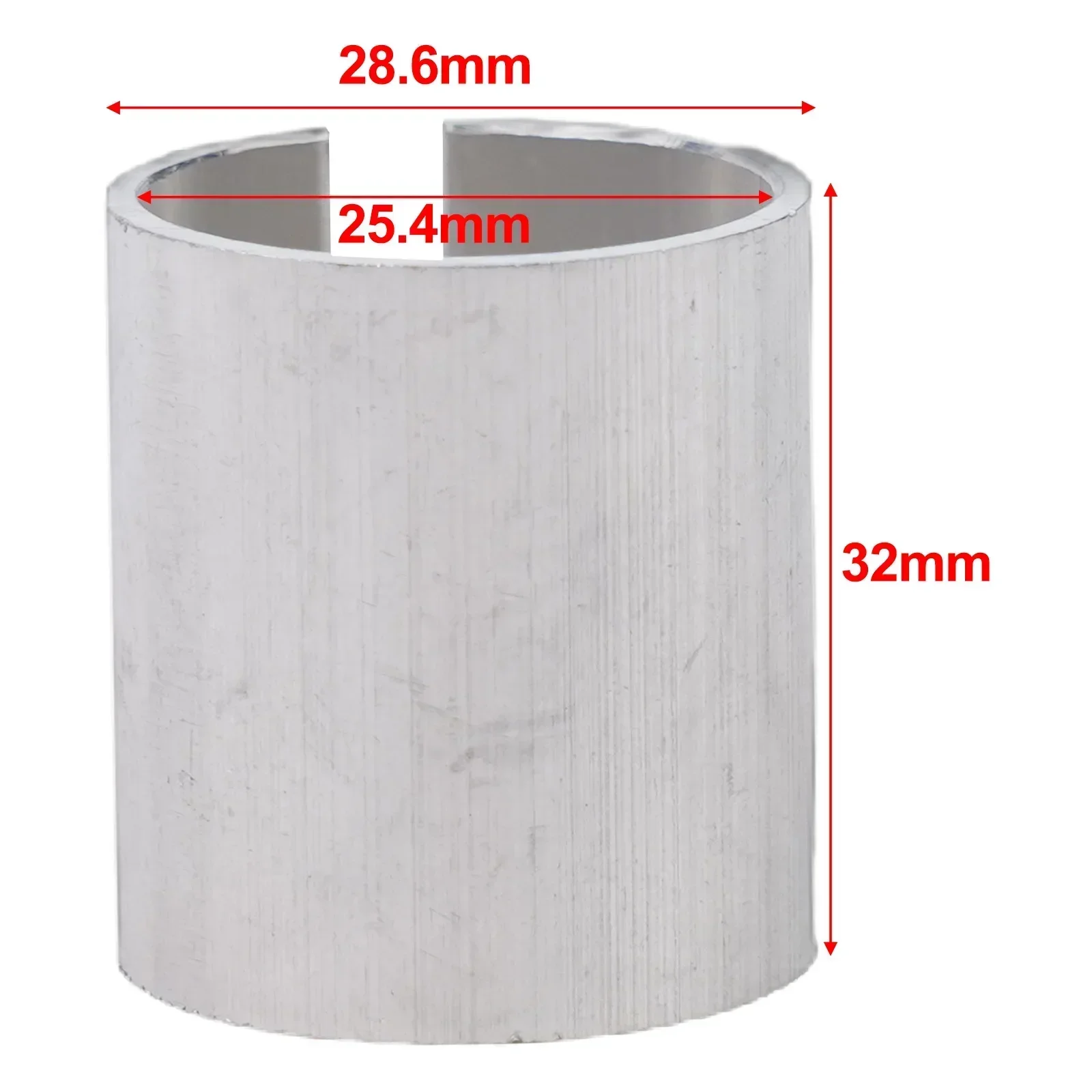 Enhanced Aluminum Steerer Stem Shim Adaptor - 1 1/8 to 1 (Silver Edition) - Premium Cycling Accessory