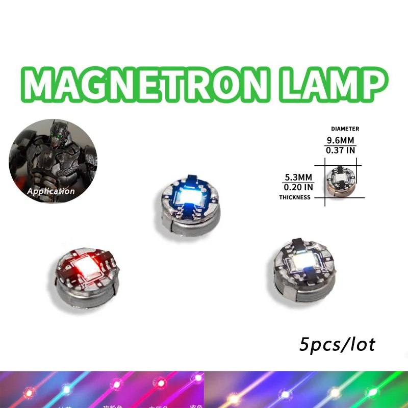 5Pcs Magnetic Control Led Lamp Wireless Light Super Bright Ultra Bright for Diy Model Making Plus Light with Batteries