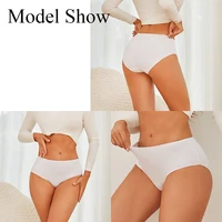 4 pièces/ensemble confort coton culottes femmes taille haute slips sous-vêtements sans couture respirant caleçon grande taille culotte S-2XL intimes 3