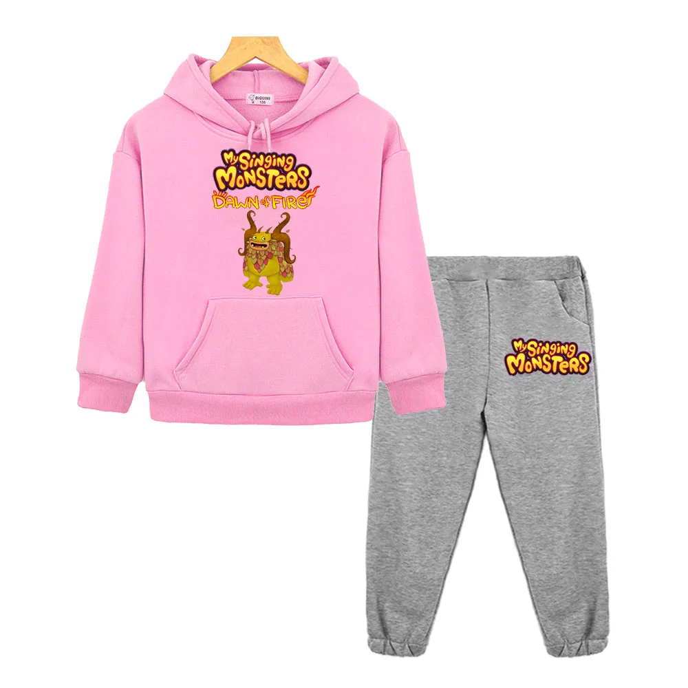 My Singing Monsters Felpe Con Cappuccio Set Anime Felpa Casual Boy Girl Clothes Kids Boutique Clothes Pullover Abbigliamento Per Bambini