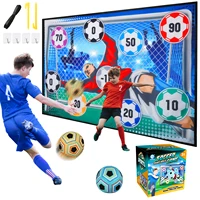 VATOS Football Ball Game Set for Kids Indoor Outdoor Soccer Train Sport Game Foldable Toys for 3 4 5 6 7 8 Years Old Boys Girls 1