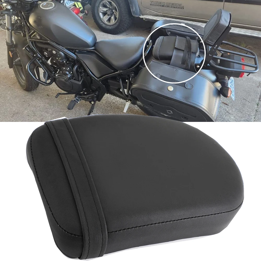 

Motorcycle Rear Passenger Pillion Solo Seat Cushion Pad for Honda Rebel 500 2017 18 2019 2020 2021 2022 2023 CMX 300 Accessories