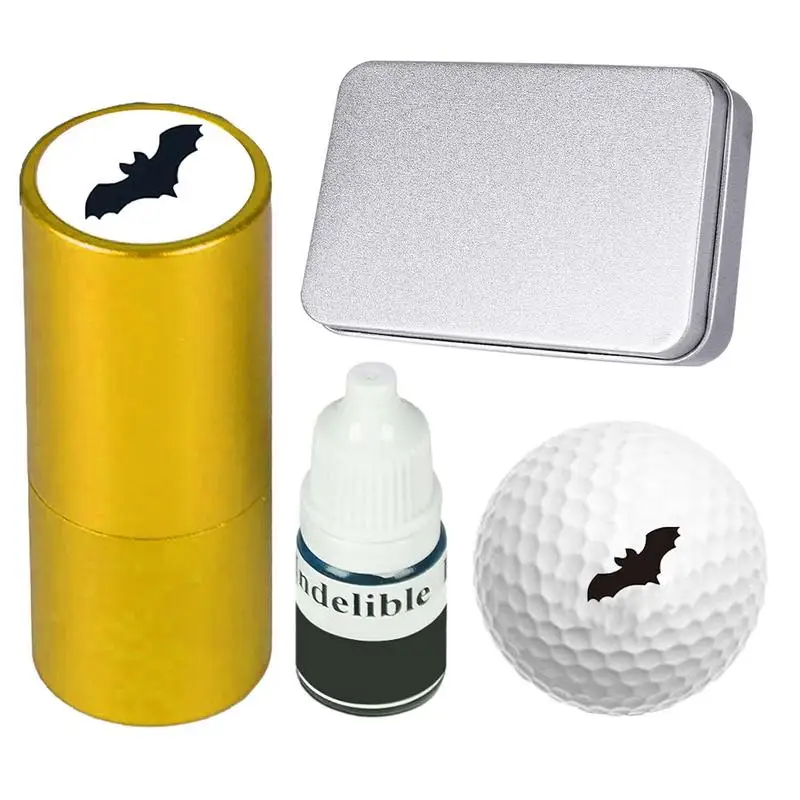 

Golf Ball Stamp Metal Golf Ball Marking Stencil With Refillable Ink Waterproof Golf Ball Marker For Identifying Golf Ball Great