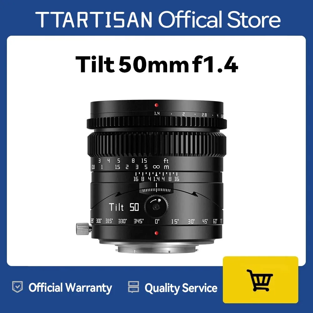 TTArtisan-틸트 50mm f1.4 풀 프레임 수동 포트레이트 렌즈,  A7S A7R 파나소닉 S1 시그마 FP 미러리스 카메..