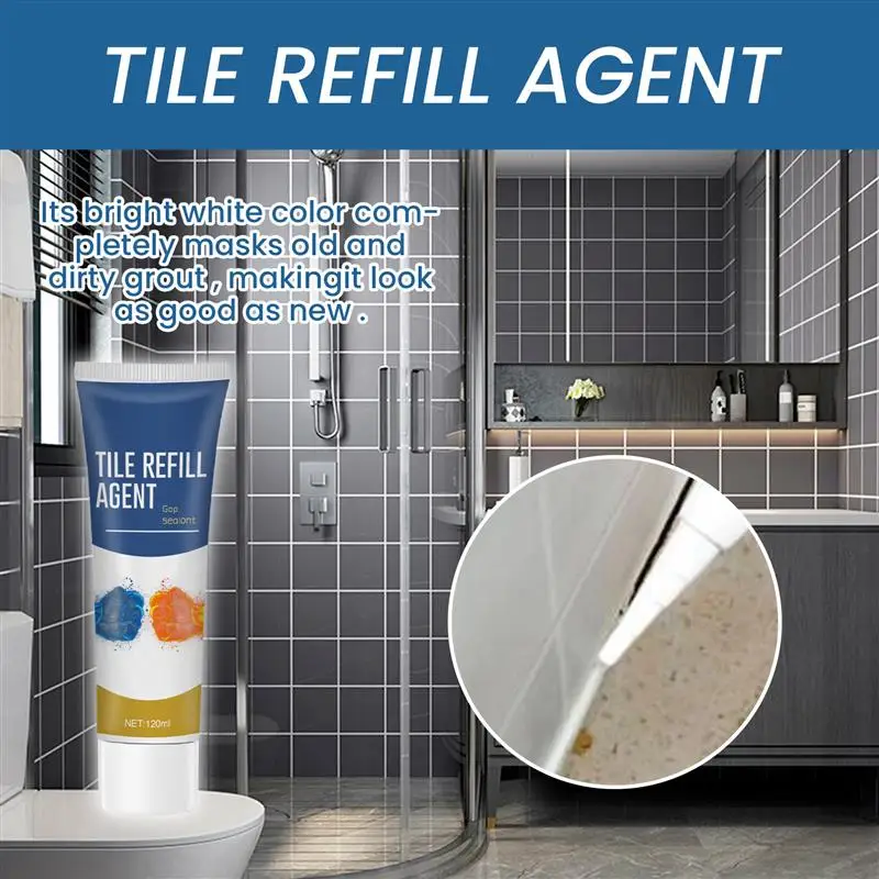 20/120ml Tile Refill Agent Grouting Fill Tile Glue Fillin Agent Ceramic Beauty Sewing Glue Sealer Repair Porcelain Flo