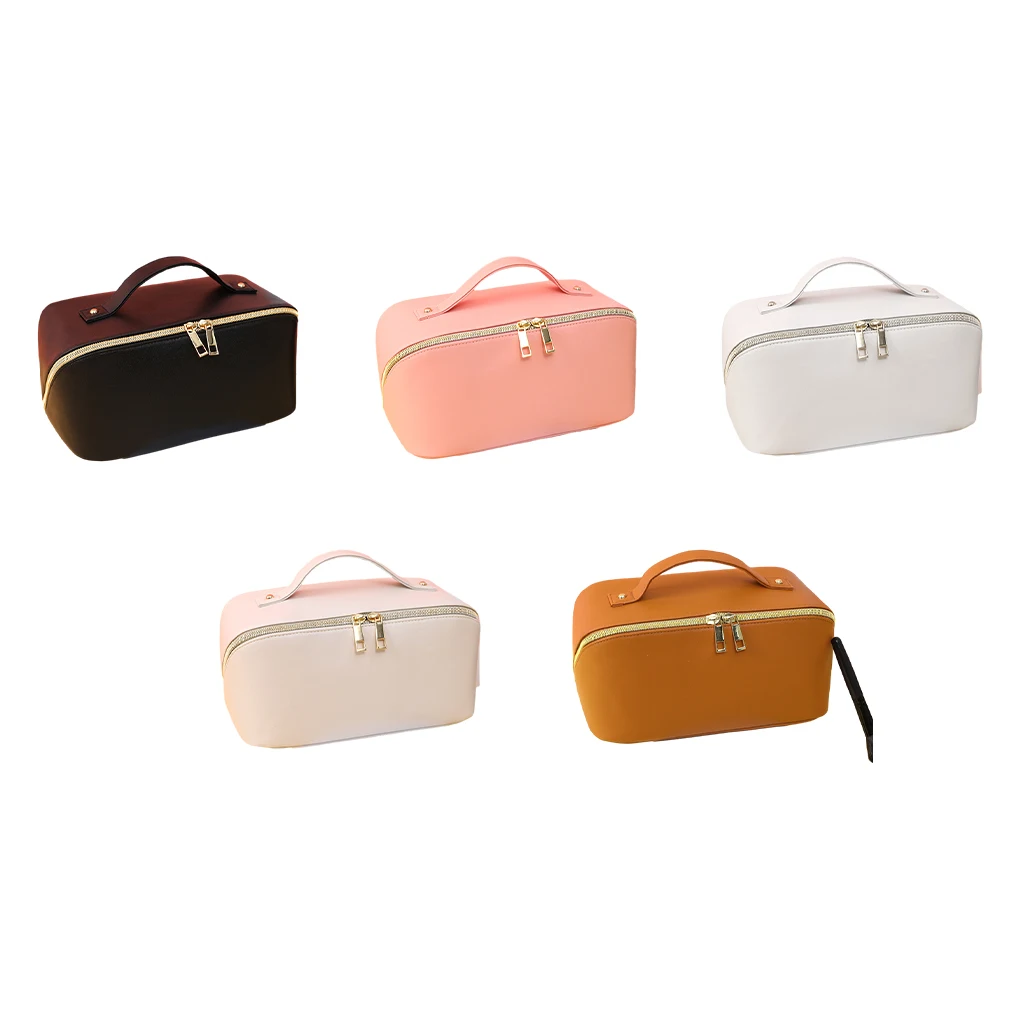 

PU Spacious Bag Organizer - Convenient Storage Water-resistant Everyday Comfortable Travel Toiletry Bag Bags For Women White