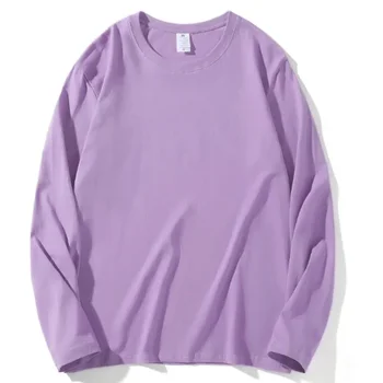 Autumn Women Korean Version Versatile Long Sleeve Tops Lady Streetwear Casual Daily Clothes Female Concise Solid Color T-shirts 1