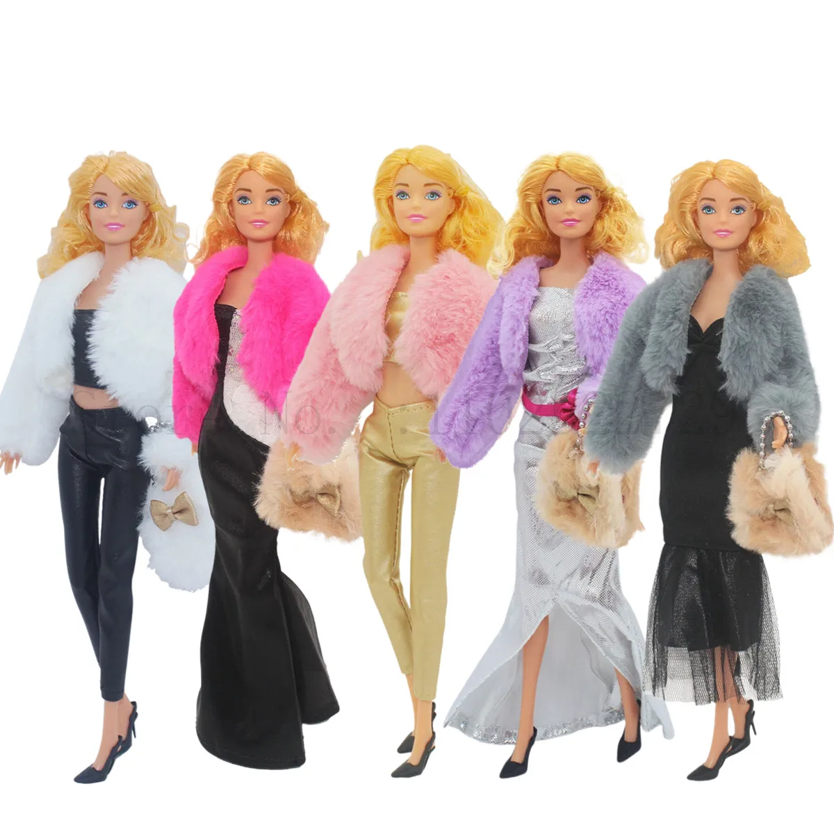 

Fashion Set Clothes Shoes Outfit Accessories for 30cm BJD Doll, Perfect Addition for Barbie Kurhn Bylthe FR SD Dolls