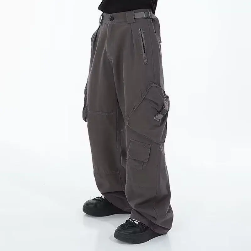 MenMultipocketCargoPantsVintageOversizeCargoPantsHarajuku