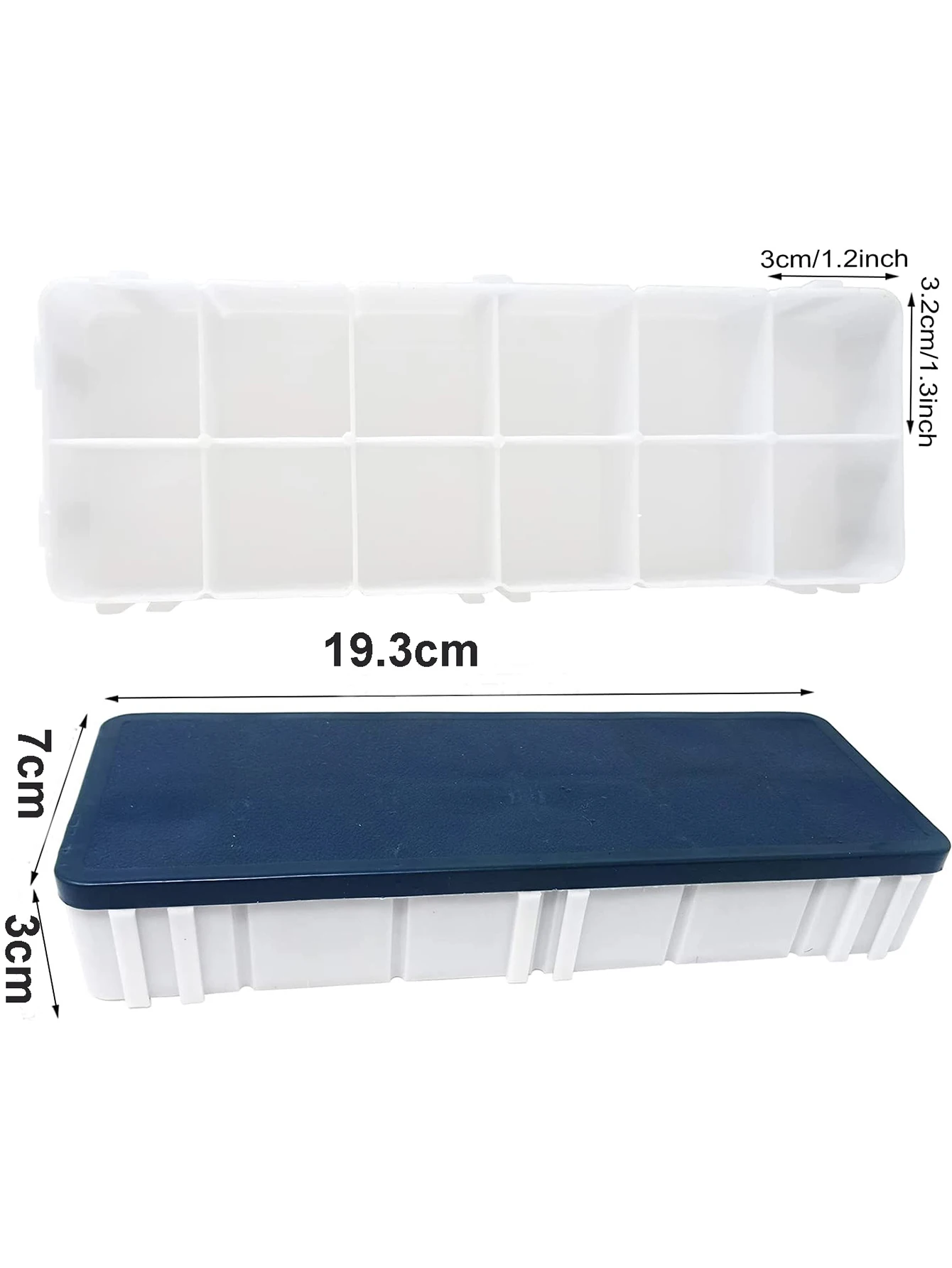 Bview Art 12 Compartments Plastic Paint Palette Paint Tray with Soft Lid for Watercolors, Gouache, Acrylic and Oil Paint 5