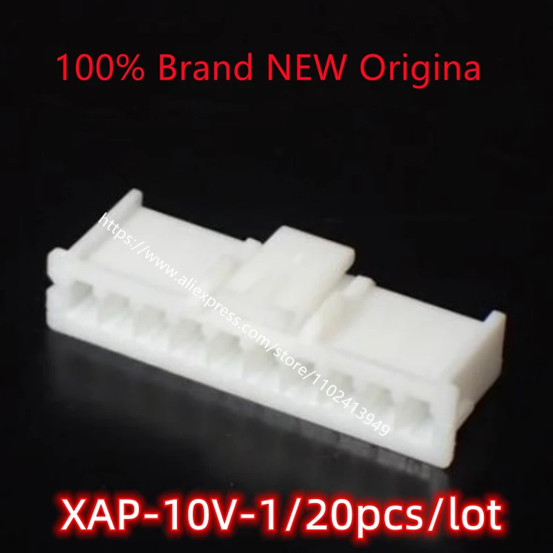 20pcs/lot JST connector XAP 10V 1 connector 10P rubber shell 2.5mm