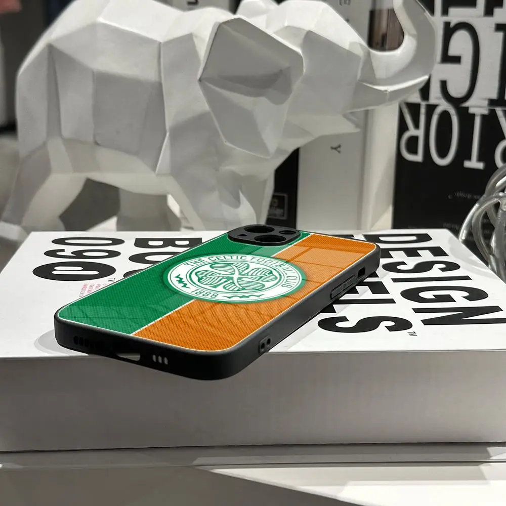 Celtic-Inspired Phone Case with Glass Cover