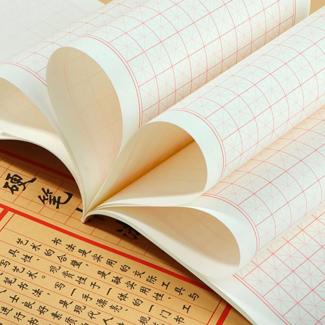 Chinesisches Kalligraphie-Übungsbuch, Reiskarakter-Lernbuch mit hartem Stift, Schreibheft für Schüler, Anfänger, Enthusiasten, Schreibwaren – Detail 7