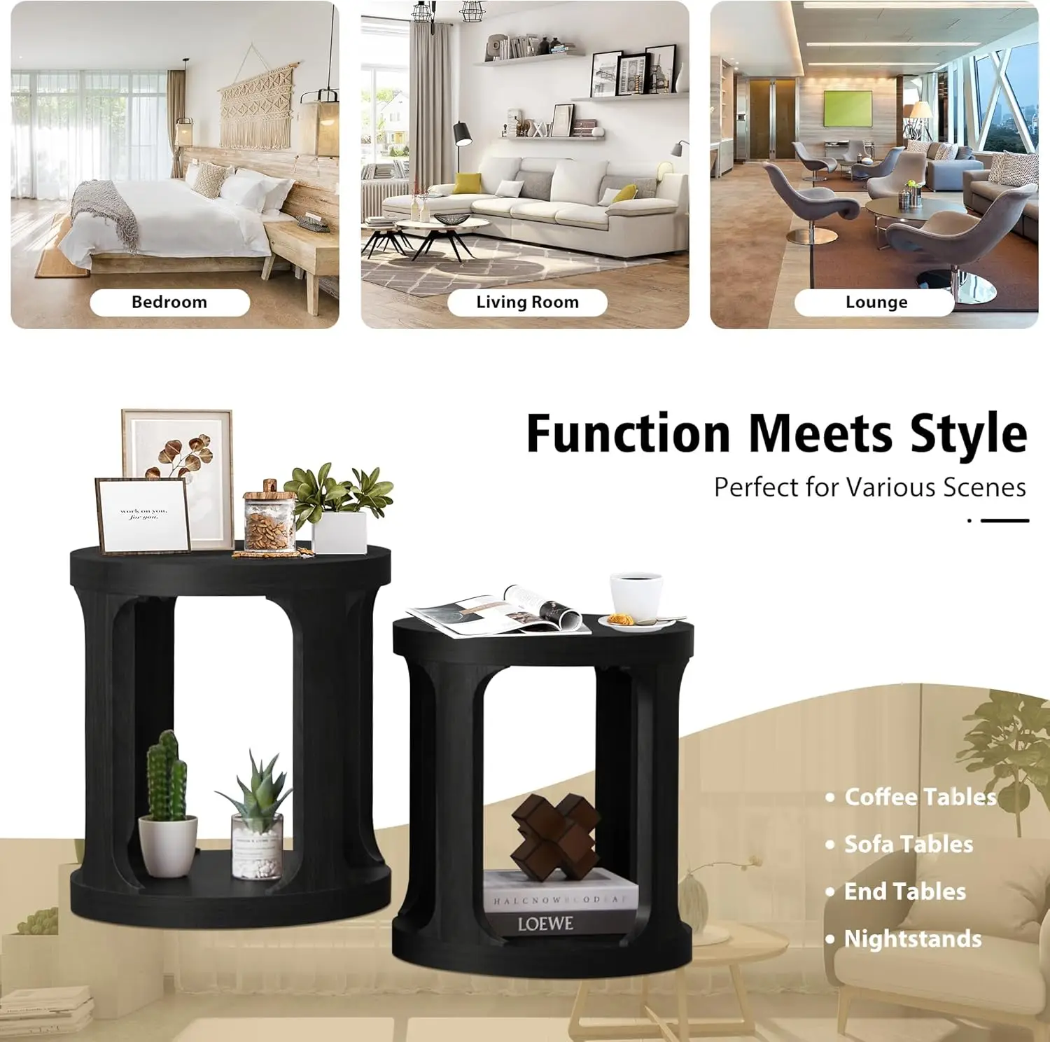 Round 2-Tier End Tables 4