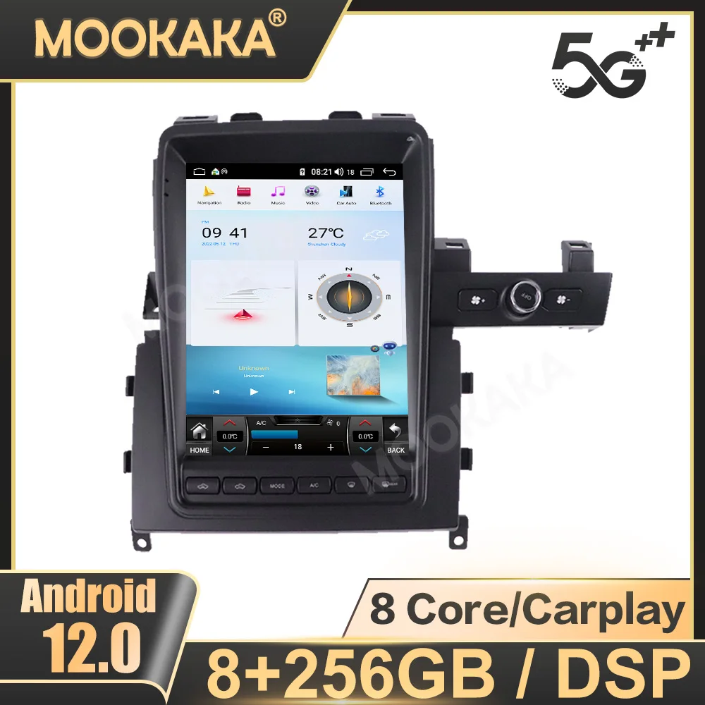 

For Nissan GT-R GTR 2008-2017 Car Radio Tesla Style Android 12 Multimedia Player GPS Navigation DSP Stereo Carplay Head Unit