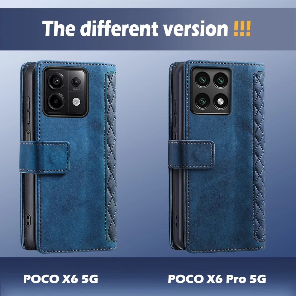 POCO X6 Pro 5G Phone Cover leather wallet case leather case phone case leather phone case For POCOX6 X 6 X6Pro
