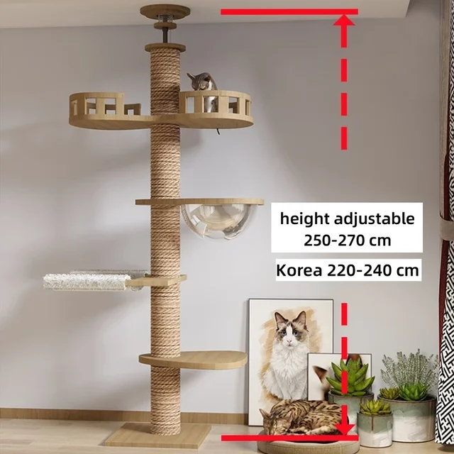 Adjustable Cat Tree Tower 2