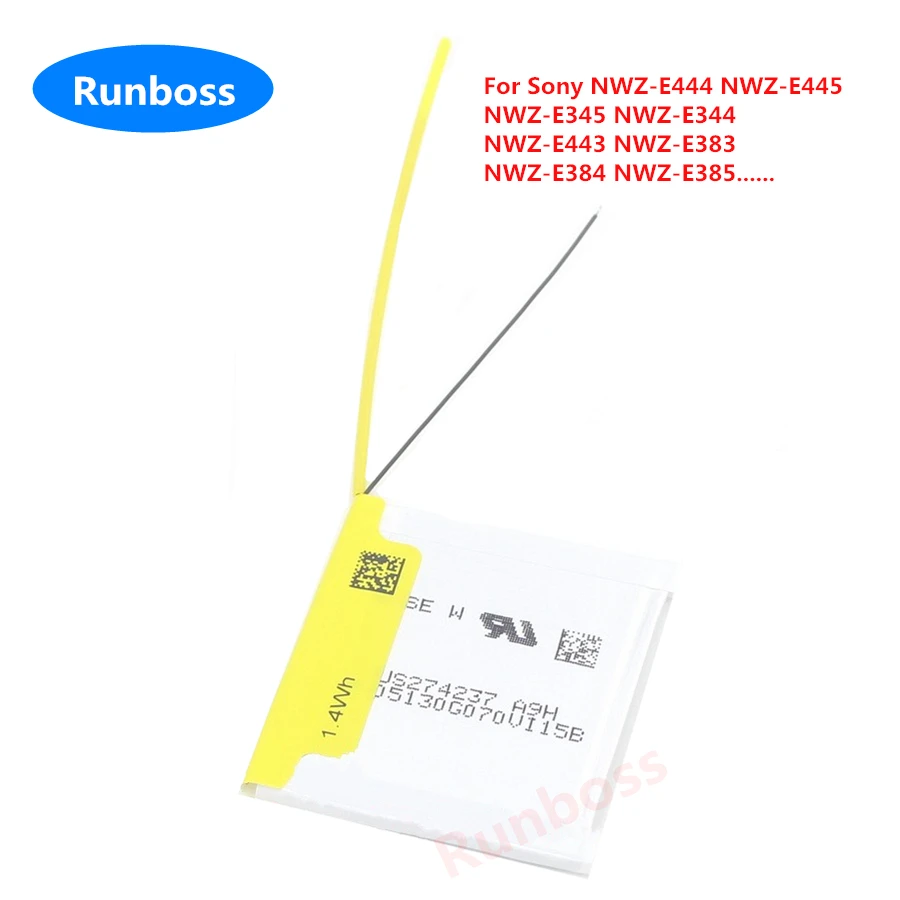 1-2 Pezzi Nuova Batteria Ricaricabile Per Sony Nwz-E364 Nwz-E444 Nwz-E445 Nwz-E345 Nwz-E344 Nwz-E443 Nwz-E383 Nwz-E384 Nwz-E385 Player