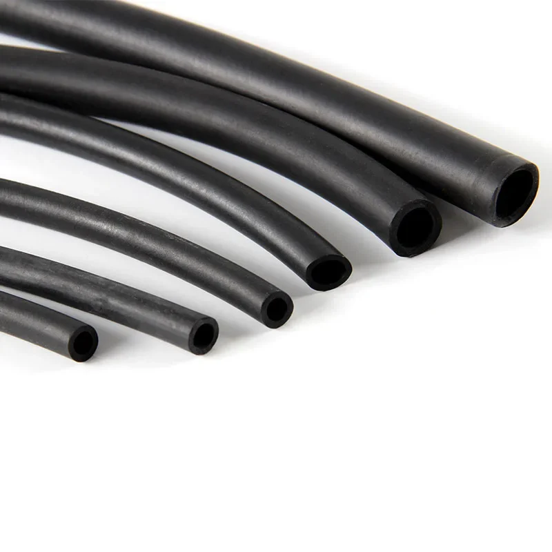 Black Fluororubber FKM Viton Oil Hose Tube Tubing Pipe Acid alkali high temperature corrosion resistance ID 2~16mm rubber hose rubber tube rubber tubing