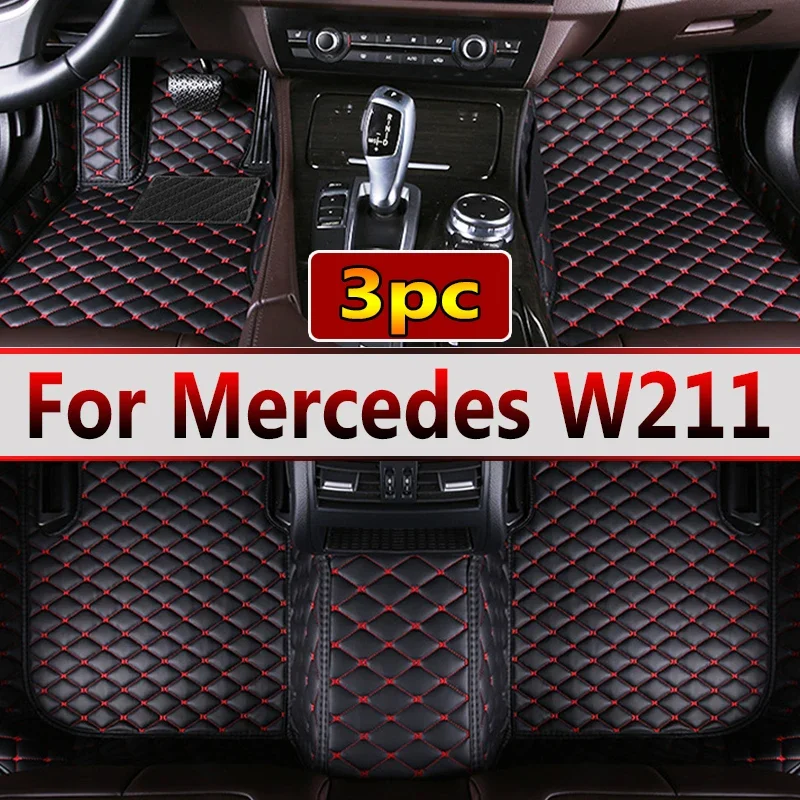 

Автомобильные коврики для Mercedes W211 2005-2009, Прямая поставка, аксессуары для интерьера автомобиля, 100%, кожаные коврики, коврики, подставки для ног