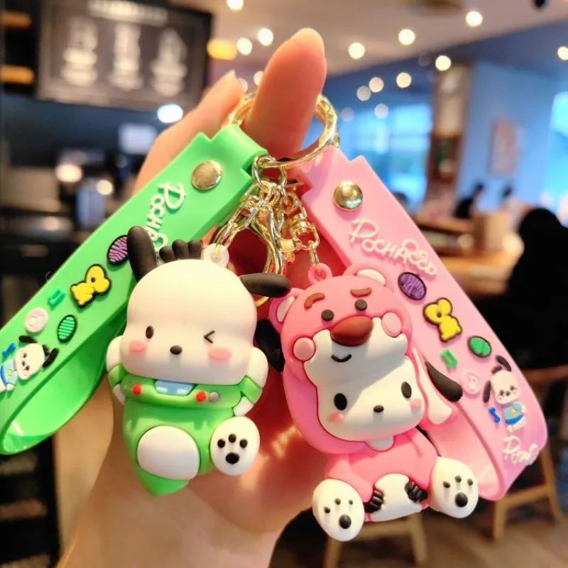 

2024 Sanrio Pachacco Keychain Bag Pendant Ornament Accessories Multiple Styles Anime Kawaii Cute Childrens Girls Gifts Wholesale