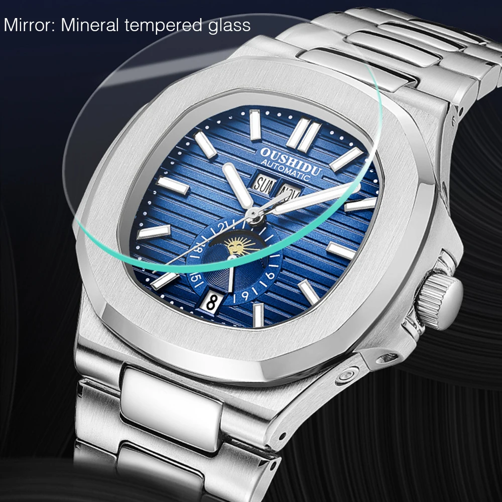 Relogio Masculino Mens Watches Fashion Luxury Automatic Mechanical Wristwatches Waterproof Calendar Diver 316L Steel Male Clcok