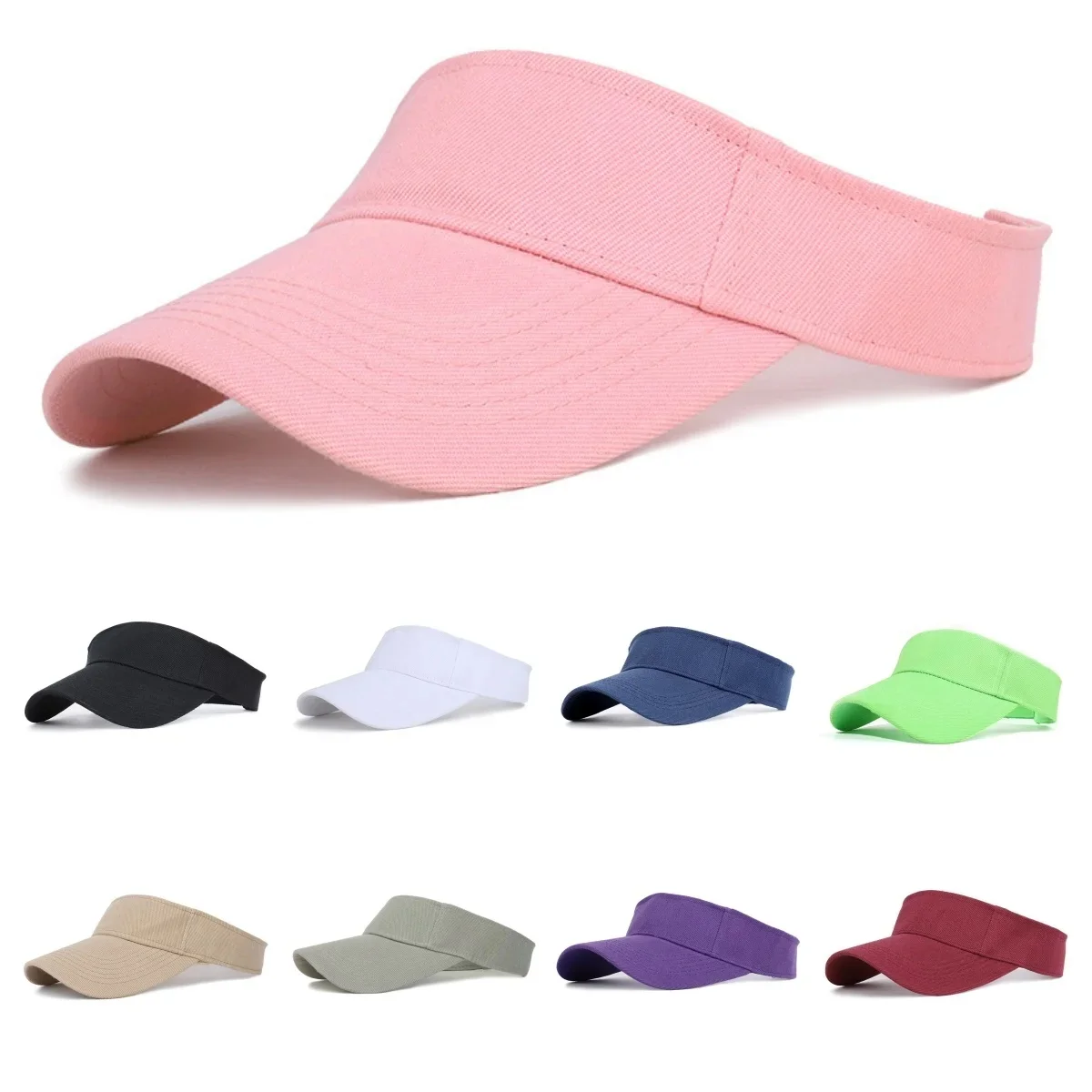 Sun Hat Summer Tennis Cap Sun Visor Hat Sunscreen Outdoor Sports Baseball Topless Tennis Duck Tongue Cap Shade Hollow Top tennis caps yoga baseball hats