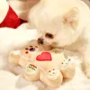 Christmas Cute Dog Plush Toys Interactive Squeaky Dog Chewing Toys for Entertainment and Teeth Cleaning Pet Supplies for Dog Cat 4