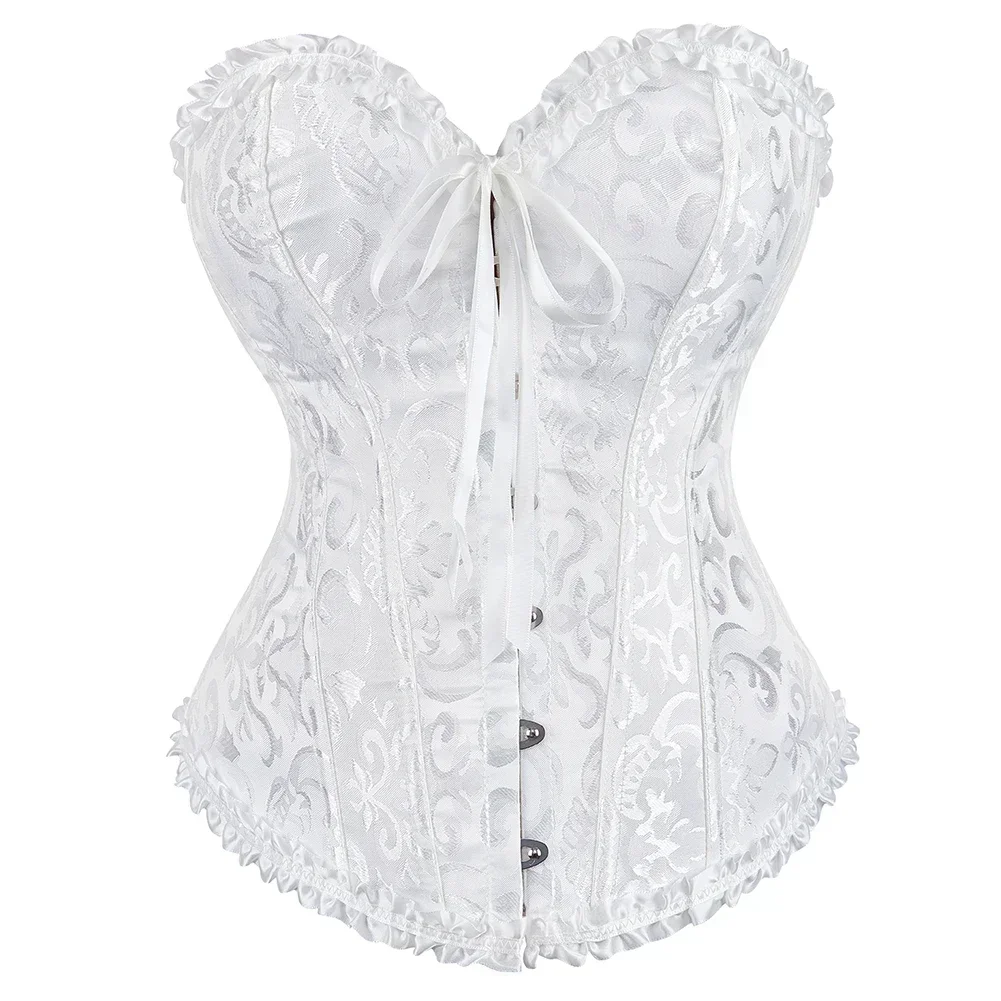 Women Overbust Corset Tops Sexy Bridal Victorian Korsett Costume Gothic Corselet Plus Size