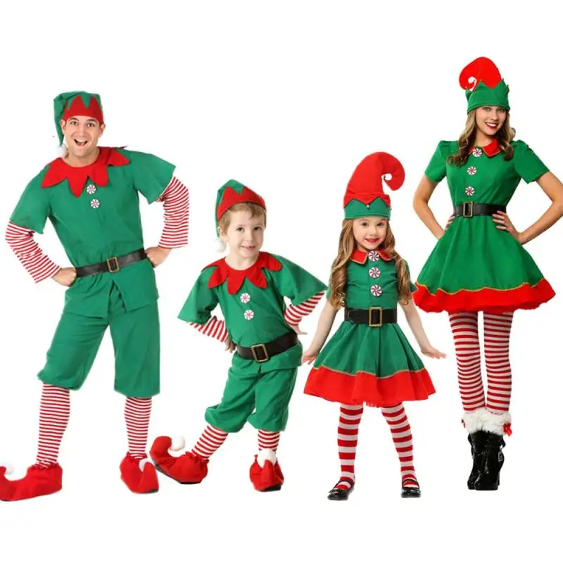 Christmas Elf Costume for Adult Santa Claus Cosplay elf costume