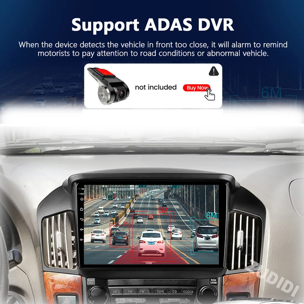 Radio para Auto Android 16 para Lexus RX300/Toyota Harrier 1998 1997-2003, Reproductor Multimedia 2DIN, Estéreo, Navegación GPS 6