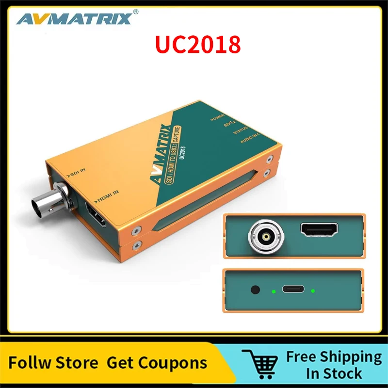 Avmatrix UC2018 HDMI/SDI to USB3.1 TYPE-C Uncompressed Video