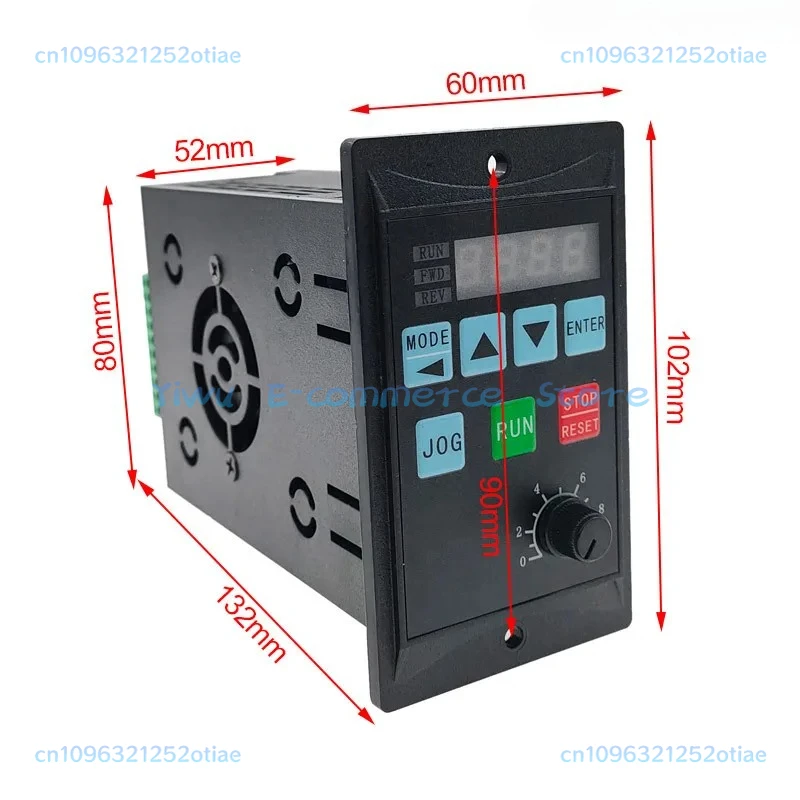 주파수 변환기 전기 인버터 1500W RS485 모터 드라이버 추가 0.75KW MCU 단상 입력 220V 3상 출력 0.4KW 1.5KW
