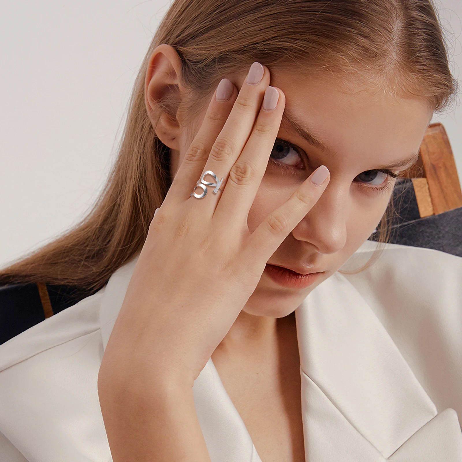 Skyrim Egypt Ankh Cross Ring Stainless Steel Gold Color Adjustable Open Finger Rings 2025 Egyptian Jewelry Gift for Women Men - Image 3