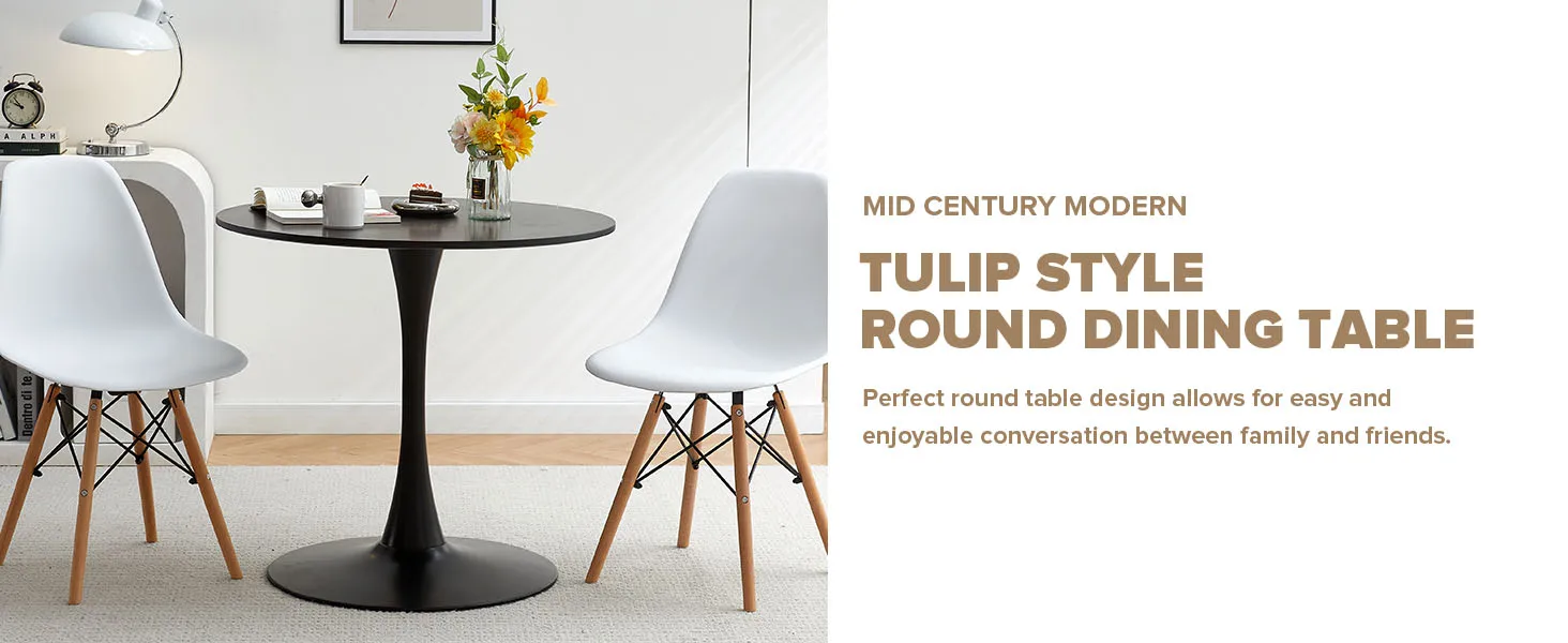 Round Dining Table Set for 4